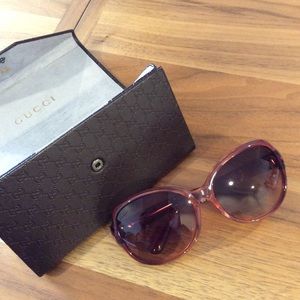 Gucci Pink Rose Sunglasses